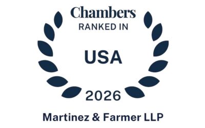 Martinez & Farmer LLP Earns Chambers USA Recognition in Its First Year