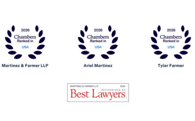 Seattle Litigation Boutique Martinez & Farmer LLP Earns Multiple Awards for 2026